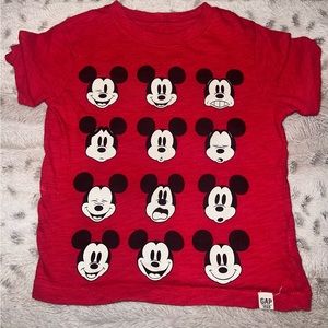 Gap Mickey faces tee 3T
